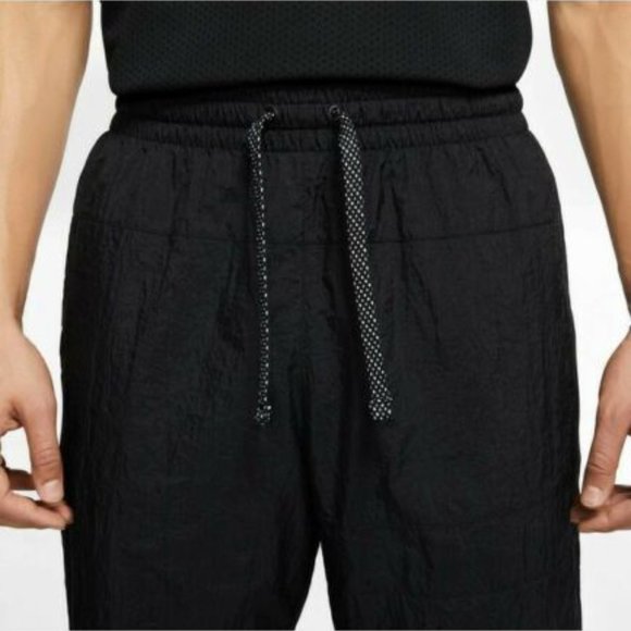 Nike Flight Basketball Nylon Pants Black Men's CN8 - Picture 2 of 10